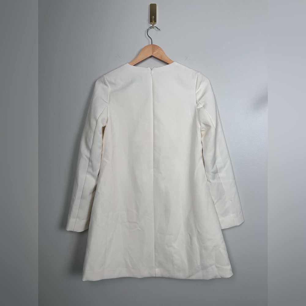 TUCKERNUCK White Crepe Blair Bow Coat Dress - Picture 7 of 11